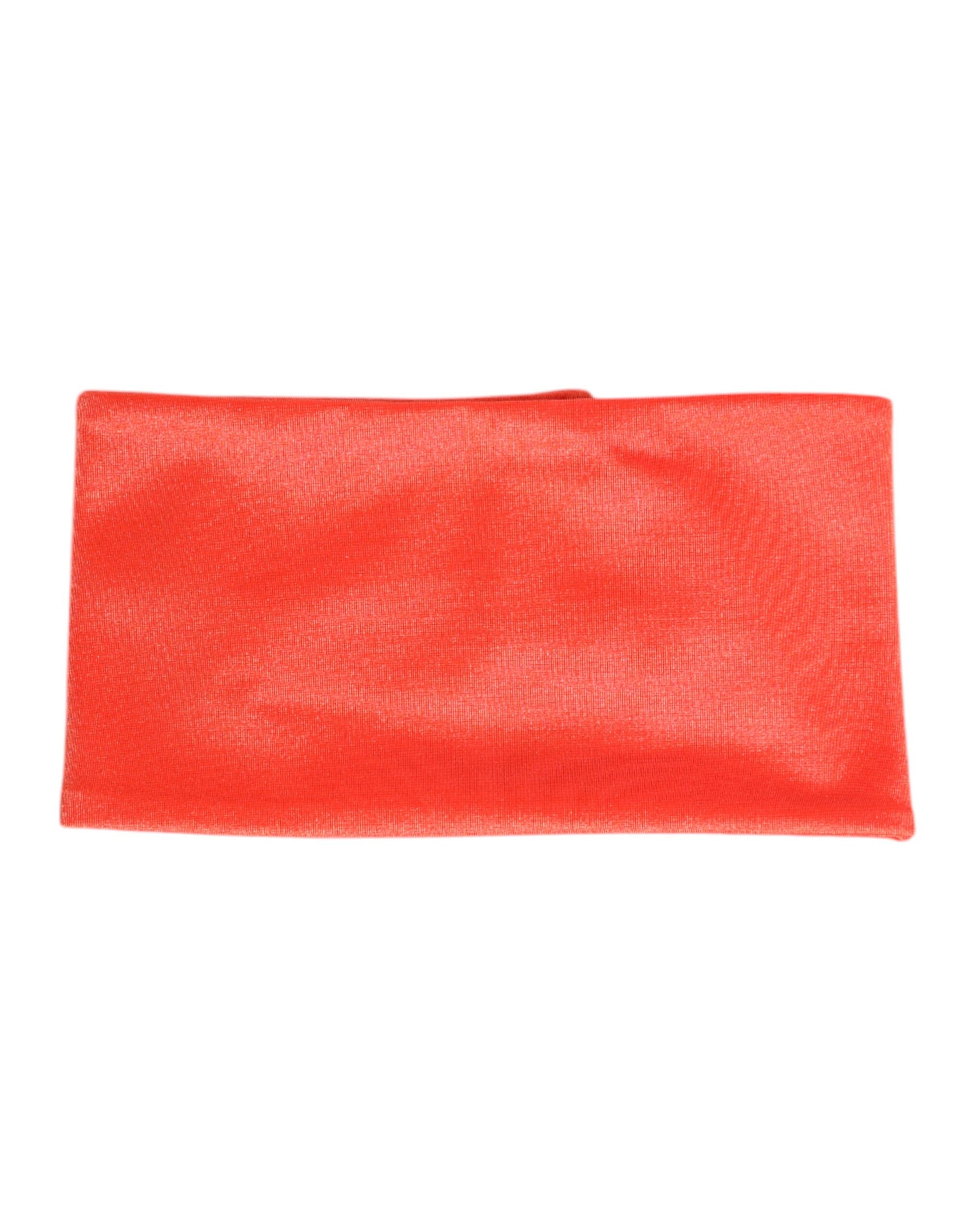 Dolce & Gabbana Orange Nylon Stretch Women Neck Warmer Scarf by Dolce & Gabbana