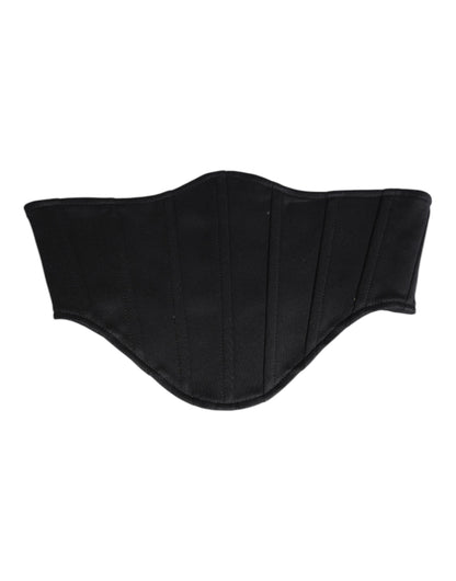 Ceinture de smoking en coton noir Dolce &amp; Gabbana