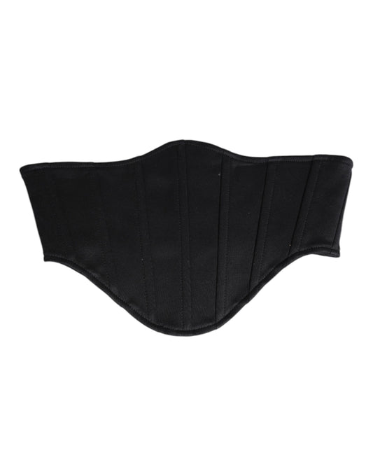 Ceinture de smoking en coton noir Dolce &amp; Gabbana