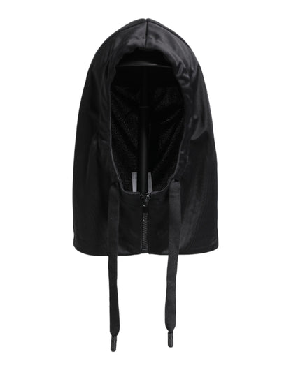 Dolce &amp; Gabbana Black Polyester Whole Head Wrap Hat