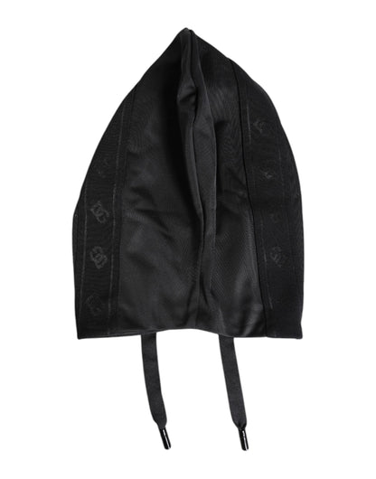 Dolce &amp; Gabbana Black Polyester Whole Head Wrap Hat
