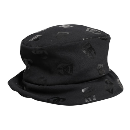 Bob Dolce &amp; Gabbana en polyester jacquard noir avec monogramme DG