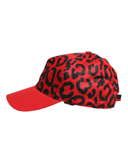 Dolce &amp; Gabbana Red Cotton 6 Panels Women Baseball Cap