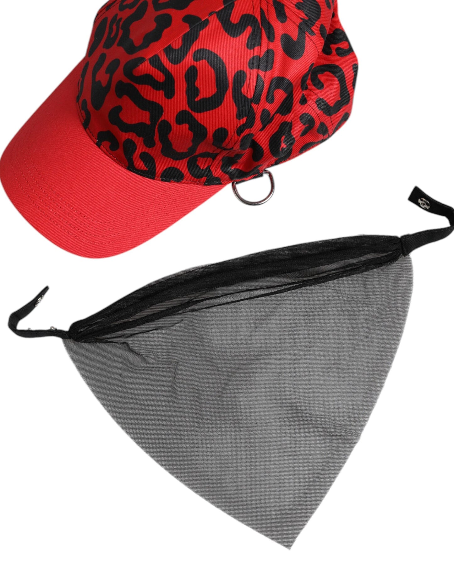Dolce &amp; Gabbana Red Cotton 6 Panels Women Baseball Cap