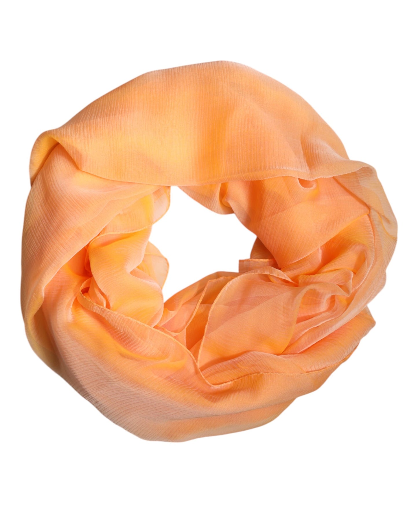 Dolce & Gabbana Orange Silk Rectangle Wrap Shawl Scarf by Dolce & Gabbana