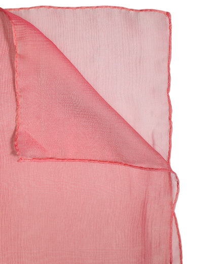 Dolce & Gabbana Pink Silk Rectangle Women Wrap Shawl Scarf by Dolce & Gabbana