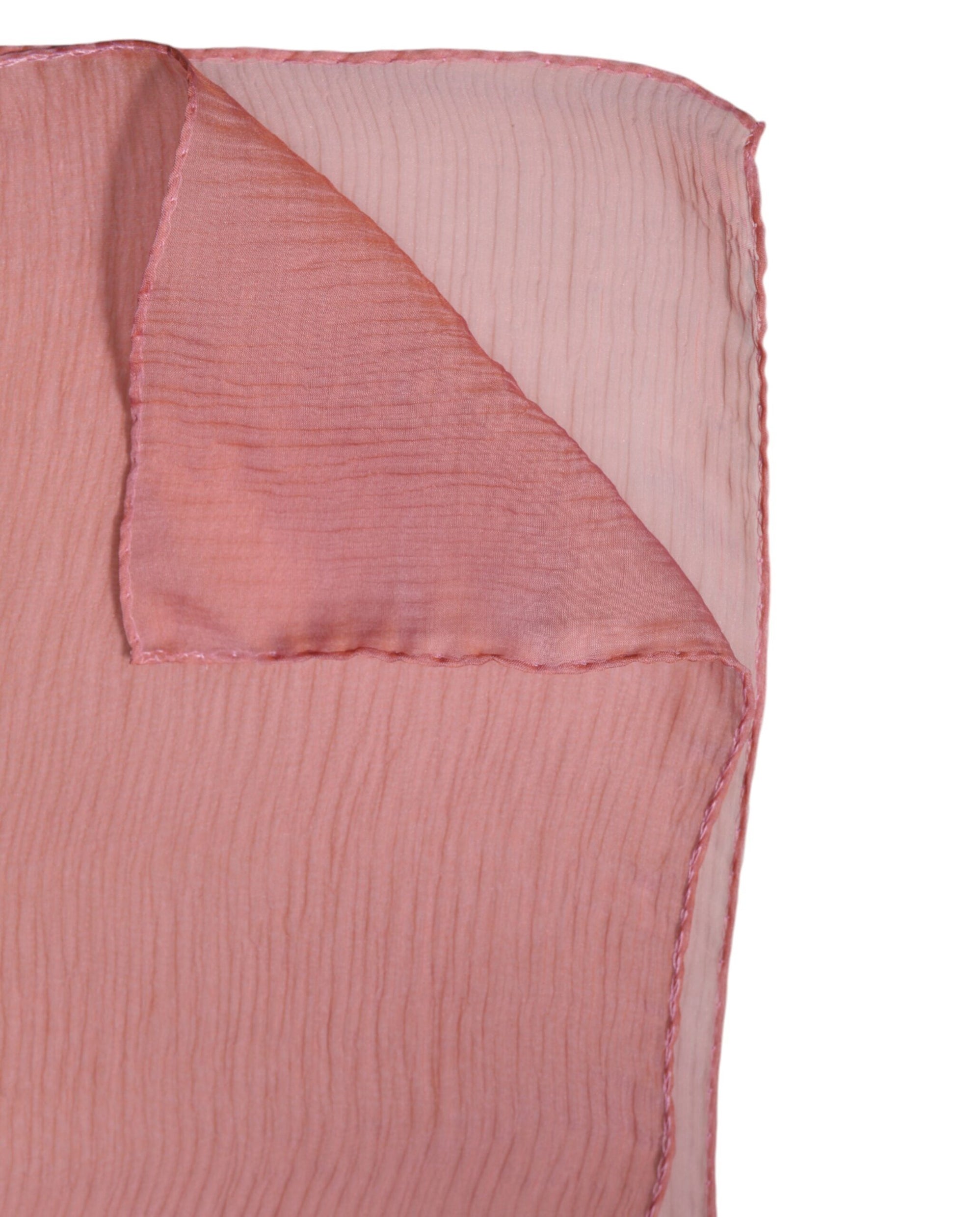 Dolce & Gabbana Pink Silk Rectangle Women Wrap Shawl Scarf by Dolce & Gabbana