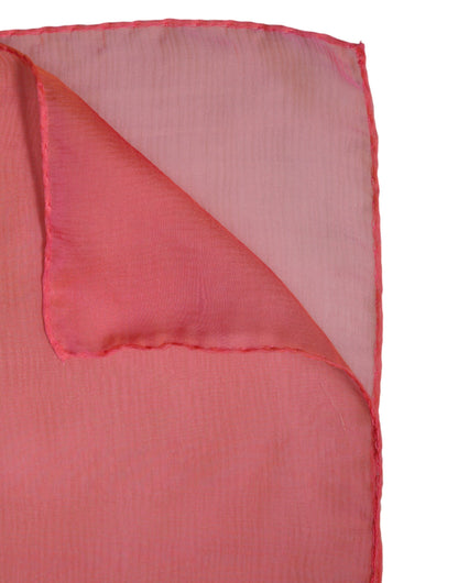 Dolce & Gabbana Pink Silk Rectangle Women Wrap Shawl Scarf by Dolce & Gabbana