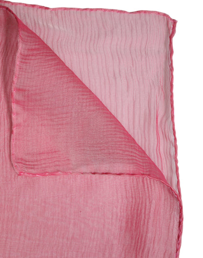 Dolce & Gabbana Pink Silk Rectangle Women Wrap Shawl Scarf by Dolce & Gabbana