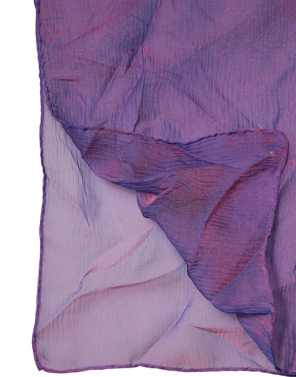 Dolce & Gabbana Purple Silk Rectangle Wrap Shawl Scarf by Dolce & Gabbana