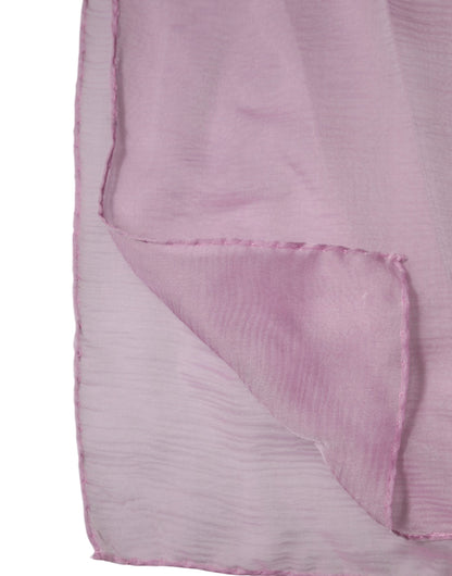 Dolce & Gabbana Pink Silk Rectangle Women Wrap Shawl Scarf by Dolce & Gabbana