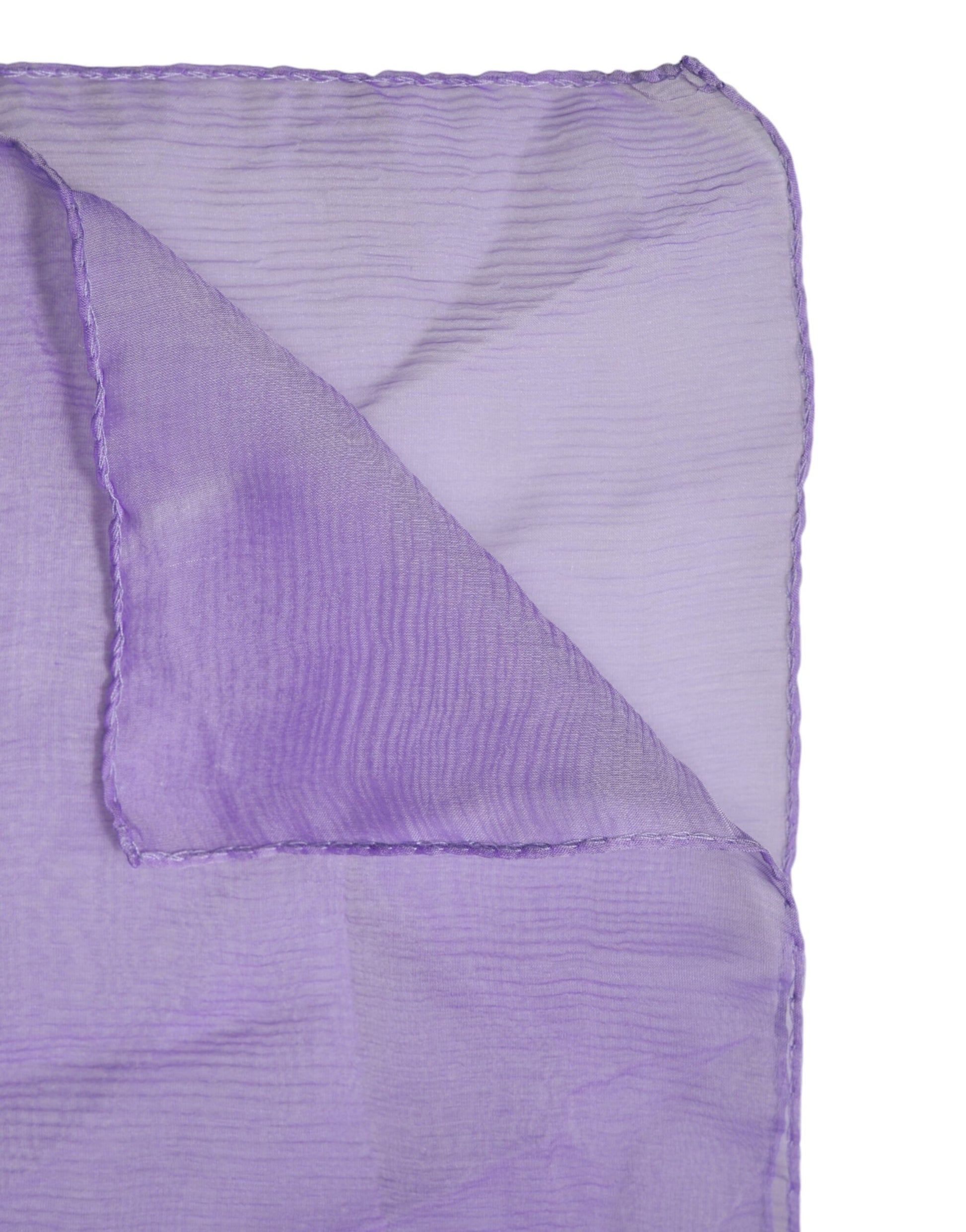 Dolce & Gabbana Purple Silk Rectangle Wrap Shawl Scarf by Dolce & Gabbana