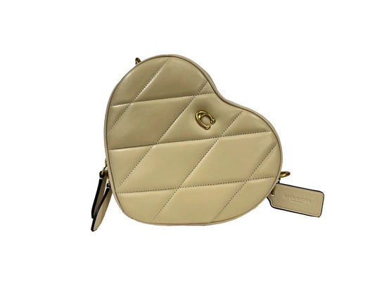 Petit sac à bandoulière en cuir matelassé COACH Heart