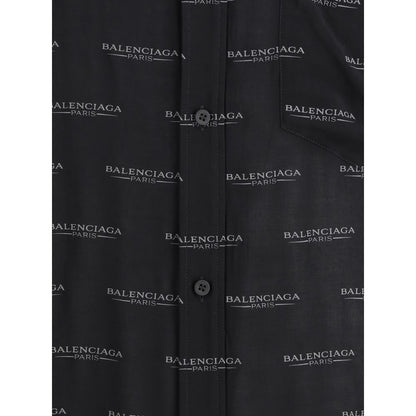 Chemise à logo Balenciaga