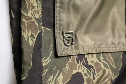 Blouson aviateur en coton camouflage multicolore Dolce &amp; Gabbana