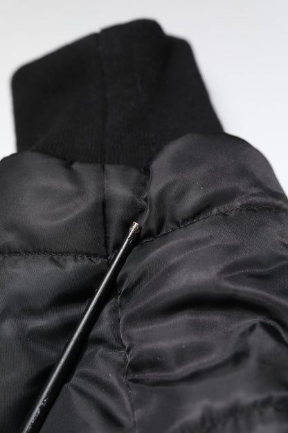 Dolce &amp; Gabbana Black Hooded Parka Winter Men Coat Jacket