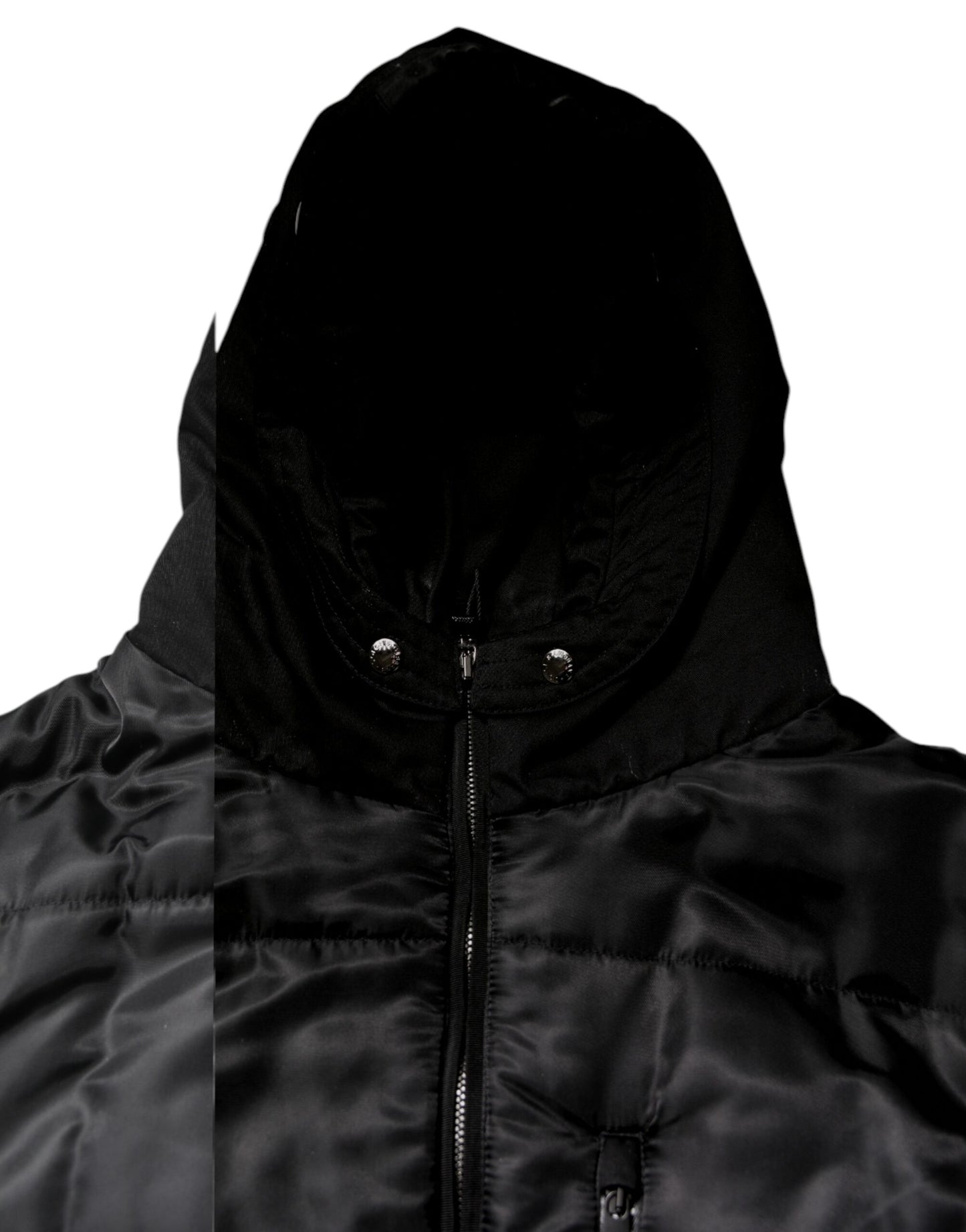 Dolce &amp; Gabbana Black Hooded Parka Coat Winter Jacket