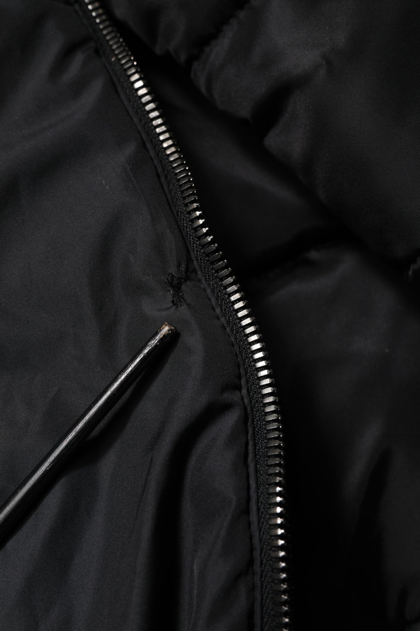Dolce &amp; Gabbana Black Hooded Parka Coat Winter Jacket