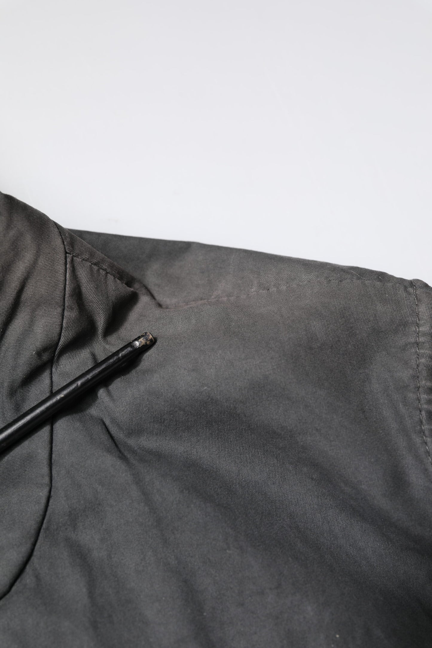 Dolce &amp; Gabbana Black Solid Cotton Collared Coat Jacket