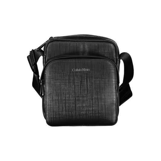 Sac à bandoulière noir élégant Calvin Klein avec détails contrastés