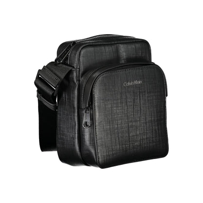 Sac à bandoulière noir élégant Calvin Klein avec détails contrastés