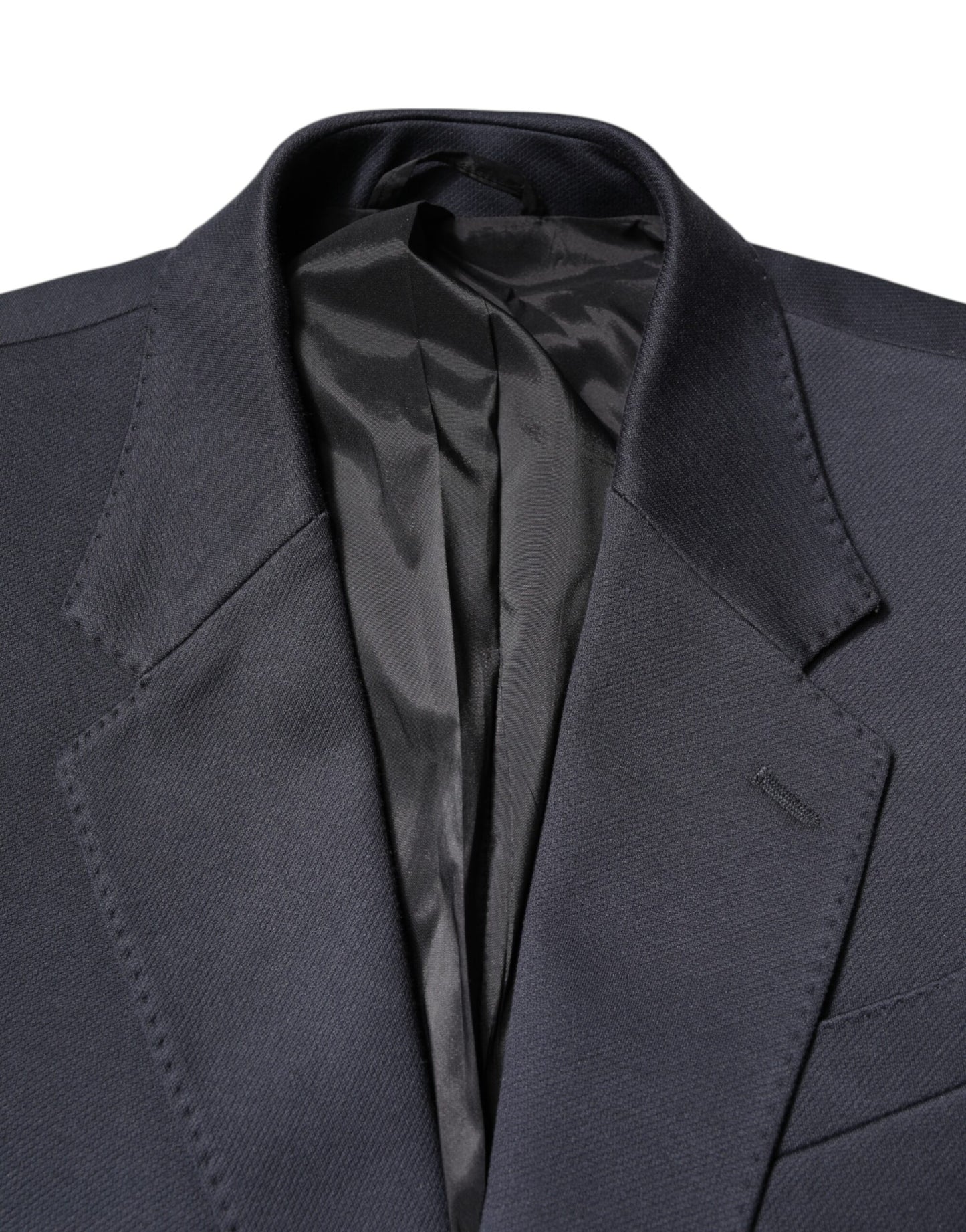 Dolce &amp; Gabbana Veste en coton bleu foncé pour homme