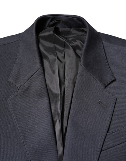 Dolce &amp; Gabbana Veste en coton bleu foncé pour homme