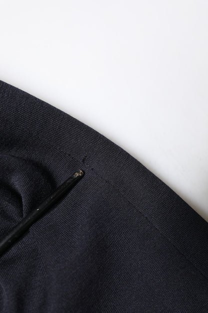 Blazer de costume à simple boutonnage en laine noire Dolce &amp; Gabbana