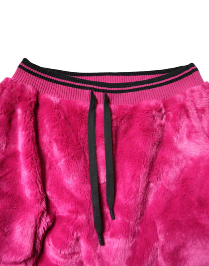 Dolce & Gabbana Pink Acrylic Cargo Jogging Sweatpants Pants by Dolce & Gabbana