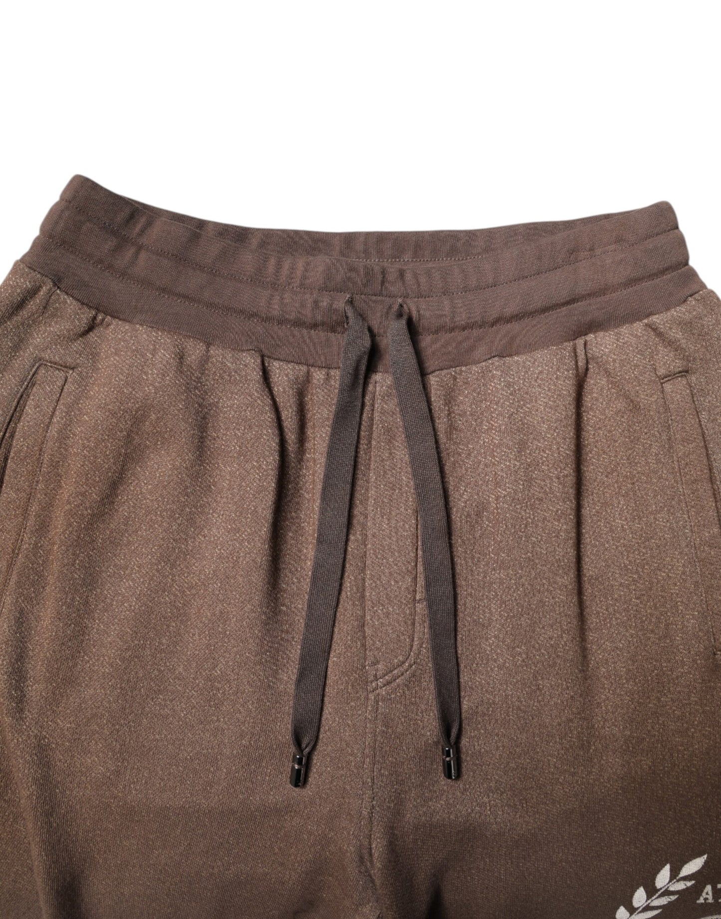 Dolce & Gabbana Brown Cotton Jogger Sweatpants Pants by Dolce & Gabbana