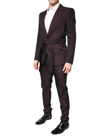 Costume formel 2 pièces marron à boutonnage simple Dolce &amp; Gabbana