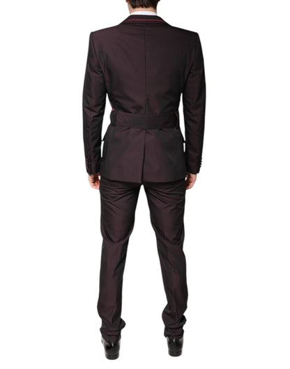 Costume formel 2 pièces marron à boutonnage simple Dolce &amp; Gabbana
