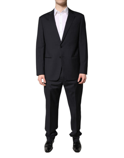 Costume deux pièces noir à simple boutonnage Emporio Armani