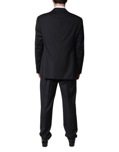 Costume deux pièces noir à simple boutonnage Emporio Armani