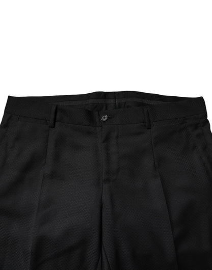 Costume 2 pièces simple boutonnage en laine noire Dolce &amp; Gabbana