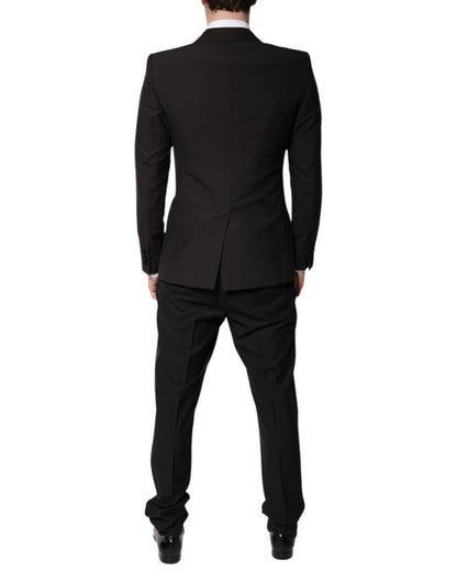 Costume formel 3 pièces noir à boutonnage simple Dolce &amp; Gabbana
