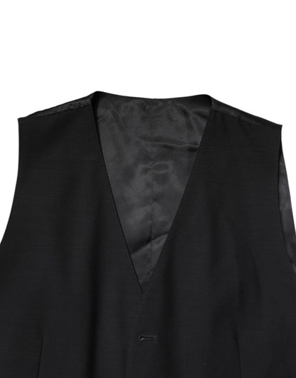 Costume formel 3 pièces noir à boutonnage simple Dolce &amp; Gabbana