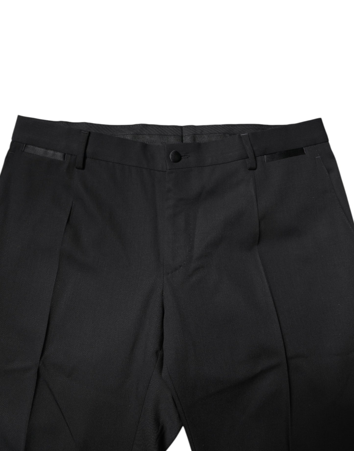 Costume 2 pièces simple boutonnage en laine noire Dolce &amp; Gabbana