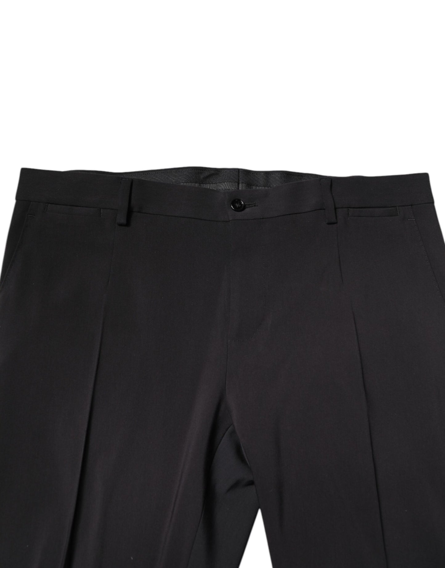 Costume 2 pièces simple boutonnage en laine noire Dolce &amp; Gabbana