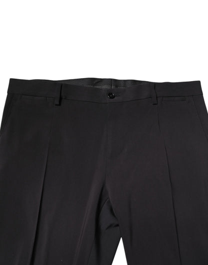 Costume 2 pièces simple boutonnage en laine noire Dolce &amp; Gabbana