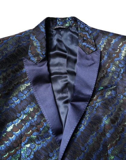 Costume 2 pièces Dolce &amp; Gabbana en jacquard de polyester multicolore