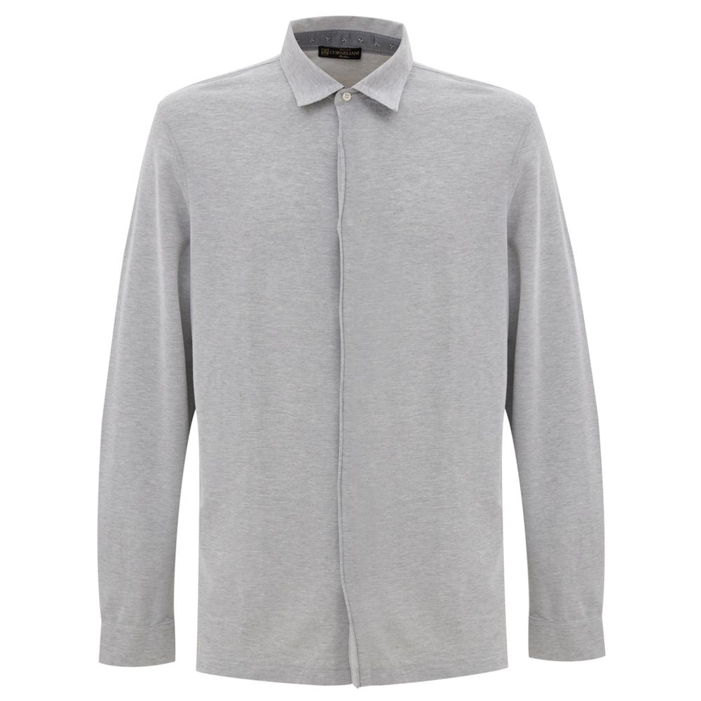 Corneliani Gray Cotton Shirt by Corneliani
