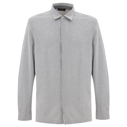 Corneliani Gray Cotton Shirt by Corneliani