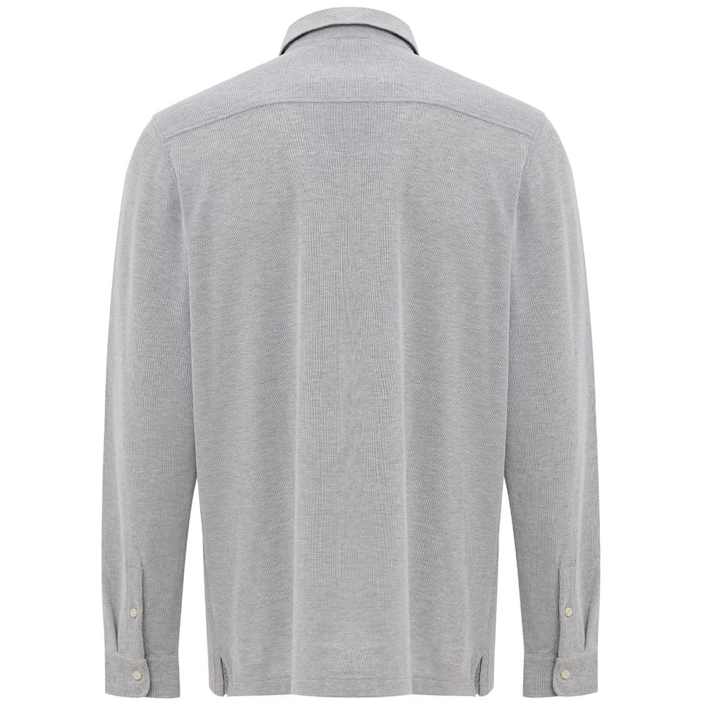 Corneliani Gray Cotton Shirt by Corneliani