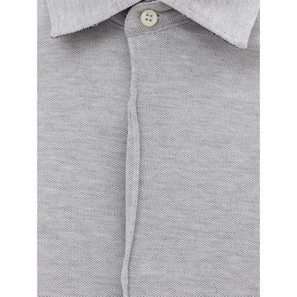 Corneliani Gray Cotton Shirt by Corneliani