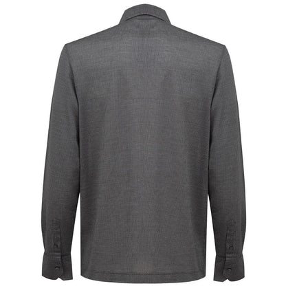 Canali Gray Cotton Shirt by Canali