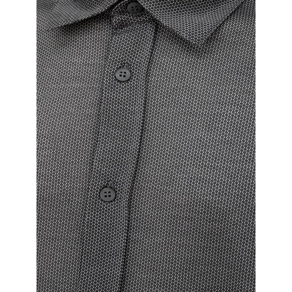 Canali Gray Cotton Shirt by Canali