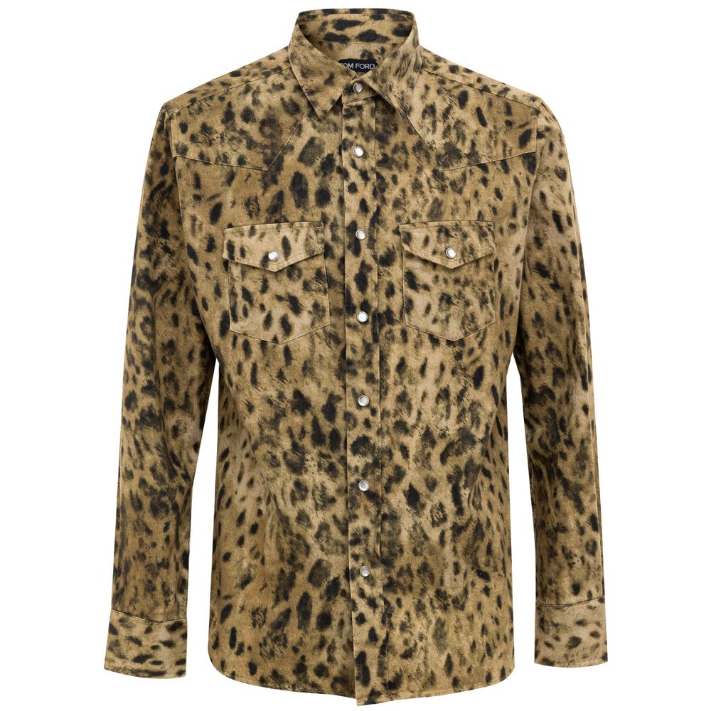 Tom Ford Beige Cotton Shirt by Tom Ford