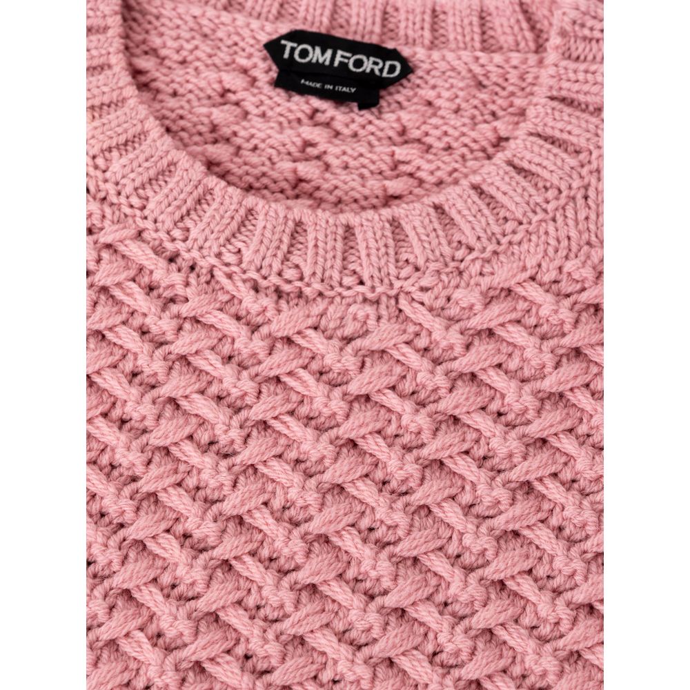 Tom Ford Pink Wool Sweater by Tom Ford