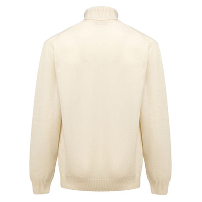 Cruciani White Cashmere Turtleneck by Cruciani